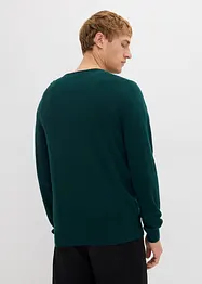 Pull en fine maille avec laine mérinos, bonprix
