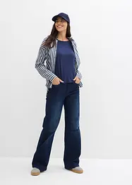 T-shirt fluide et oversize en viscose extensible, bonprix