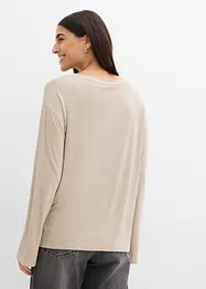 T-shirt fluide et oversize en viscose extensible, bonprix