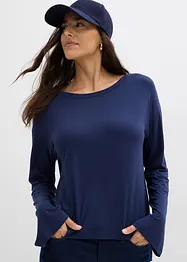 T-shirt fluide et oversize en viscose extensible, bonprix