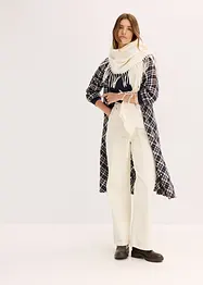 Pantalon large en velours côtelé avec ceinture à nouer, bonprix