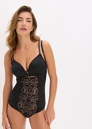 Body sculptant avec fil brillant, maintien léger, bonprix