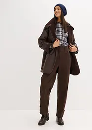 Pantalon en twill, taille haute, bonprix