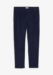 Pantalon regular en velours côtelé de coton extensible, fuselé, bonprix