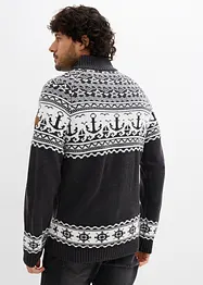 Pull camionneur à motif norvégien marin, bonprix
