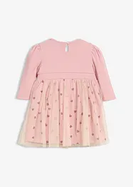 Robe body en coton avec imprimé cœurs, bonprix