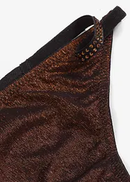 Tanga string en matière brillante, bonprix