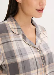 Pyjama tissé en flanelle avec fil lurex et pochette cadeau, bonprix