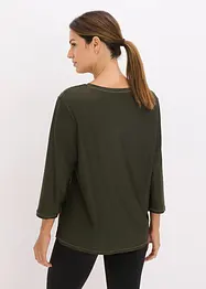 T-shirt technique ultra-doux à manches 3/4, séchage rapide, bonprix