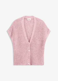 Gilet sans manches en laine mélangée avec boutons décoratifs, bonprix