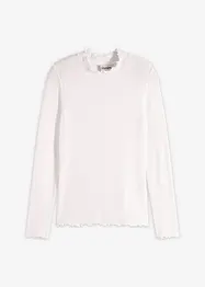 T-shirt côtelé en viscose majoritaire, bonprix