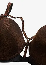 Soutien-gorge balconnet en matière brillante, bonprix
