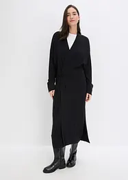 Long gilet en maille douce, viscose majoritaire, bonprix