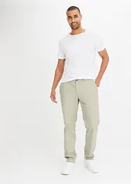Pantalon chino en coton extensible, ample et droit, bonprix