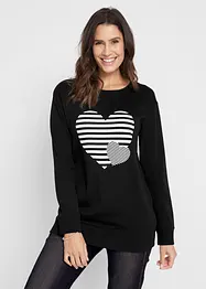 T-shirt manches longues, imprimé, bonprix