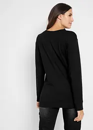 T-shirt manches longues, imprimé, bonprix