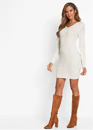 Robe en maille à motif torsadé, bonprix