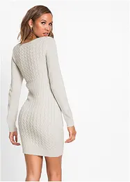 Robe en maille à motif torsadé, bonprix