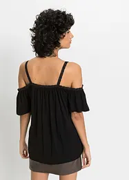 T-shirt à épaules dénudées en viscose douce, bonprix