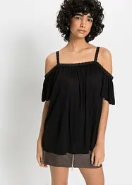 T-shirt à épaules dénudées en viscose douce, bonprix