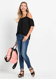 T-shirt à épaules dénudées en viscose douce, bonprix