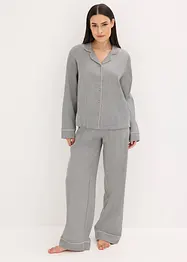 Pyjama tissé en flanelle avec motif chevrons, bonprix