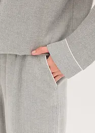 Pyjama tissé en flanelle avec motif chevrons, bonprix