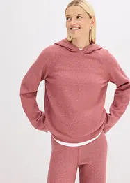 Pull en maille à capuche, bonprix