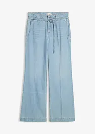 Jean large taille mi-haute avec ceinture, bonprix