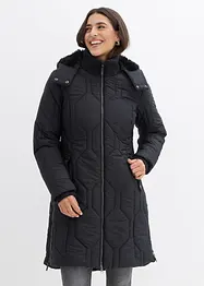 Manteau court avec surpiqûres diamant et fermetures zippées sur les côtés, bonprix