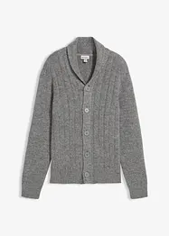 Gilet en maille à motif côtelé, bonprix
