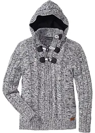 Pull à capuche en grosse maille de coton mélangé, bonprix