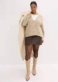 Gilet doux en grosse maille de laine mélangée, bonprix