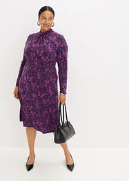 Robe midi à col montant, bonprix