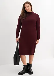 Robe en maille à col montant, bonprix