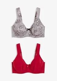 Lot de 2 soutiens-gorge à armatures, bonprix
