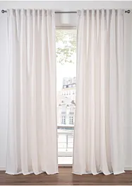 Lot de 2 voilages en polyester recyclé, bonprix