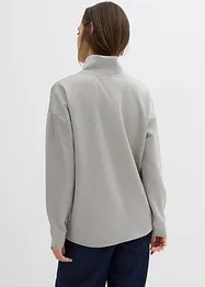 Sweat-shirt en néoprène à col montant, bonprix