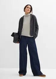 Sweat-shirt en néoprène à col montant, bonprix