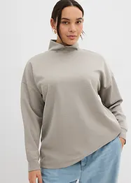 Sweat-shirt en néoprène à col montant, bonprix