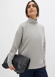 Sweat-shirt en néoprène à col montant, bonprix