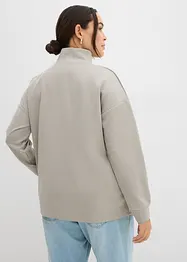 Sweat-shirt en néoprène à col montant, bonprix