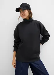 Sweat-shirt en néoprène à col montant, bonprix