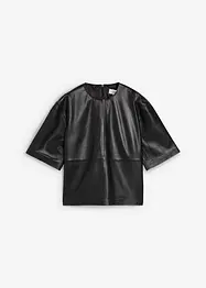 Tunique en cuir d’agneau nappa, bonprix