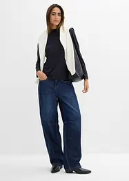 T-shirt manches longues à col montant, bonprix