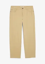 Pantalon droit en twill à taille élastiquée, loose, bonprix
