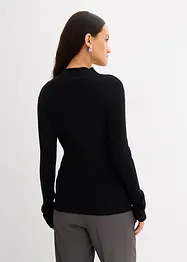 T-shirt côtelé en viscose mélangée, bonprix