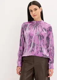 Blouse en satin de viscose mélangée, bonprix