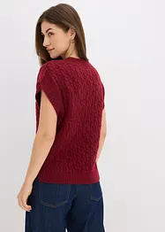 Pull sans manches à motif torsadé, bonprix