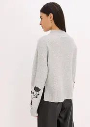 Pull brodé de sequins, bonprix